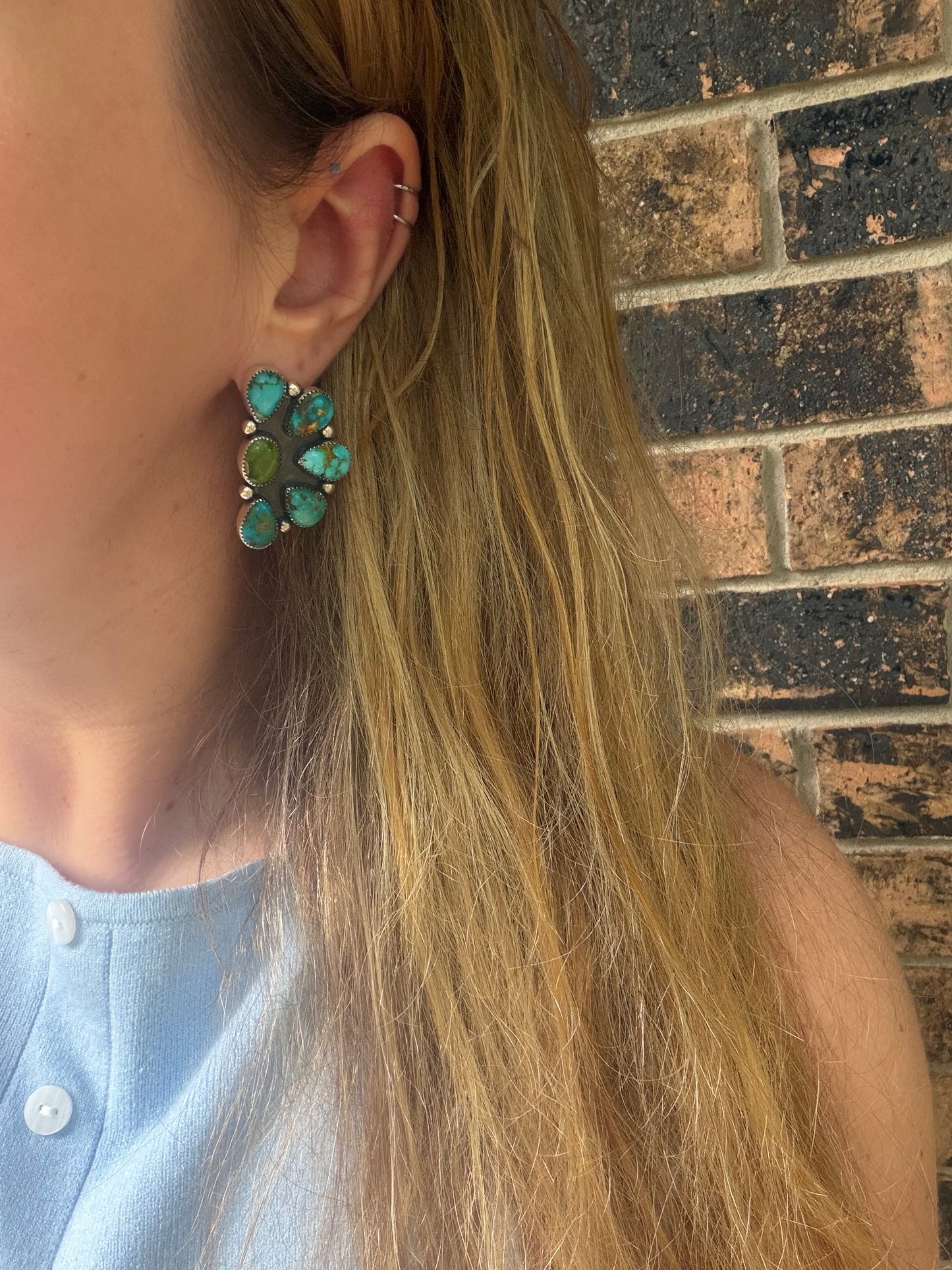 Mayabelle half cluster studs