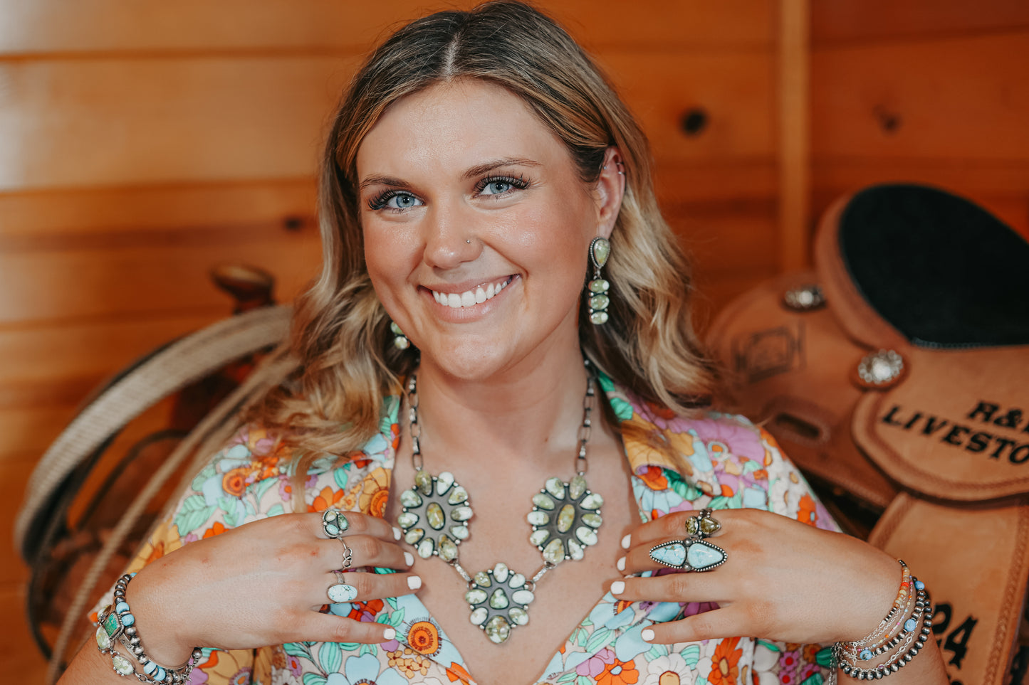Palomino peak statement necklace