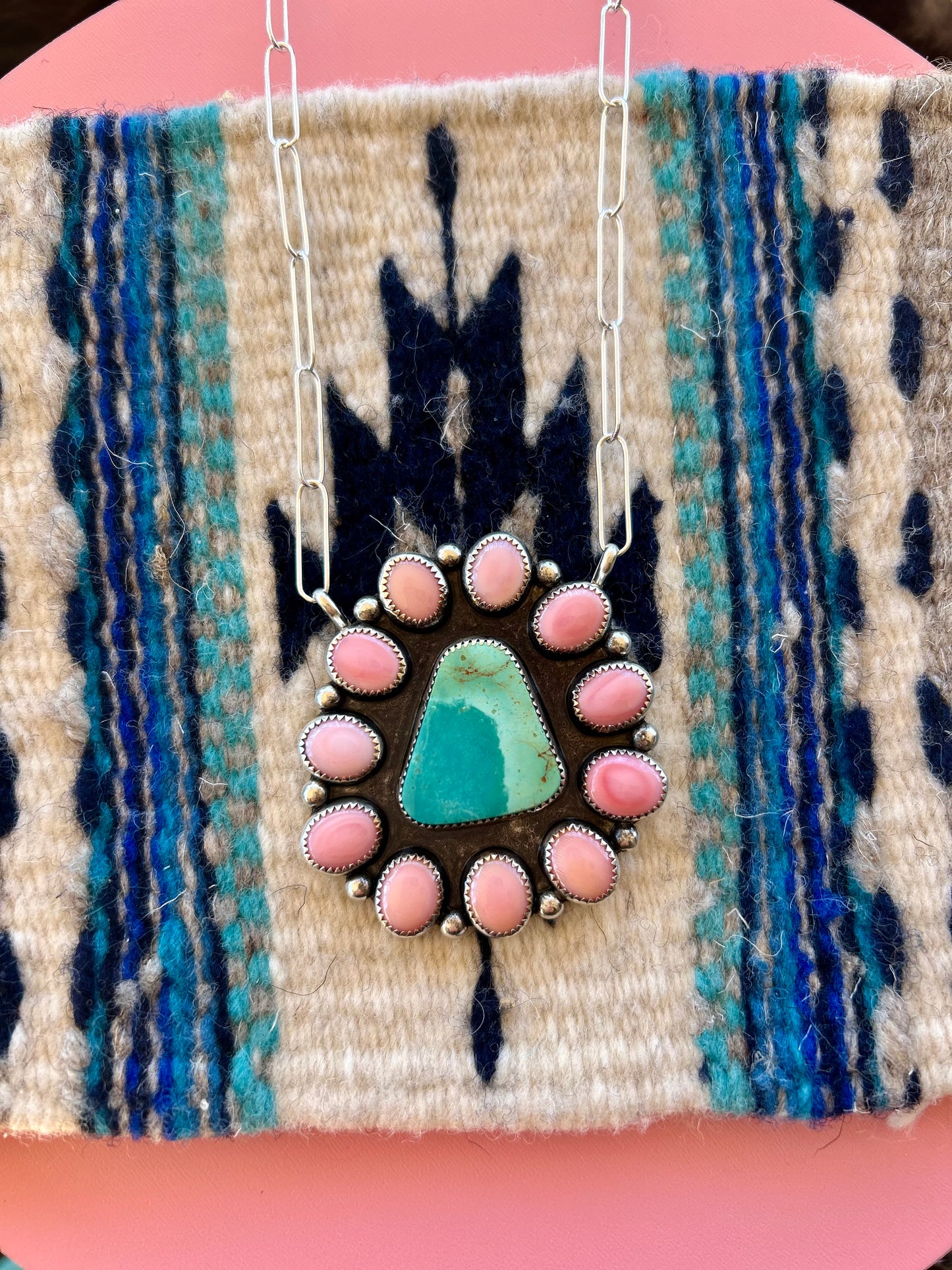 Pink skies necklace