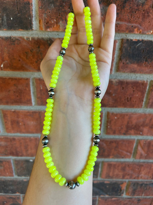 Neon Cowgirl Necklace 18”