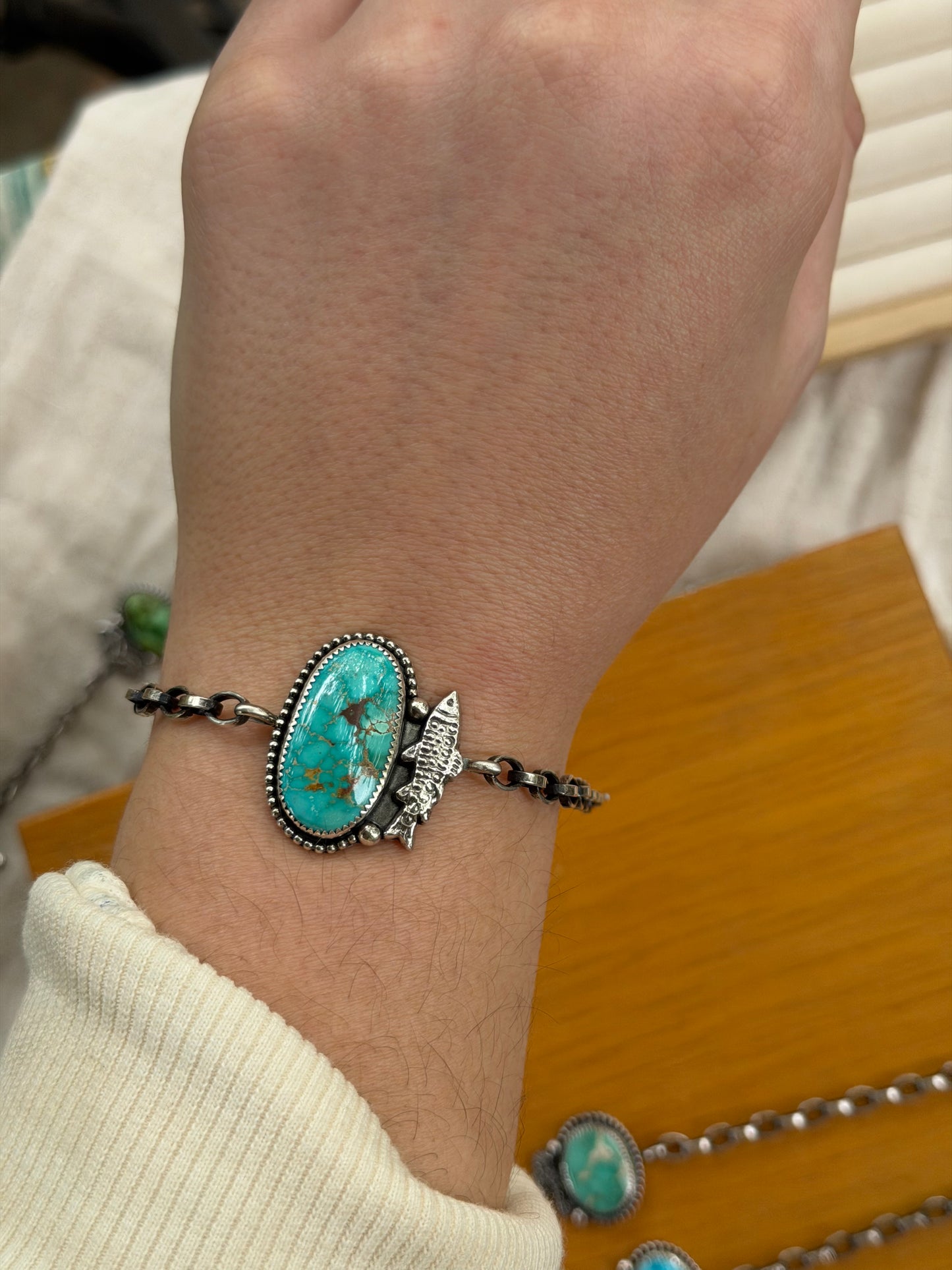 Salmon fish bracelet