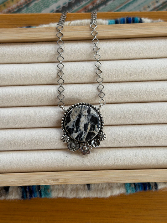 Sea thrift necklace