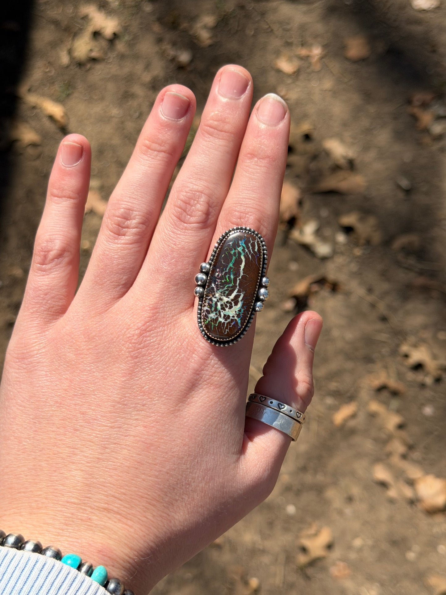 Rainbow eternity ring