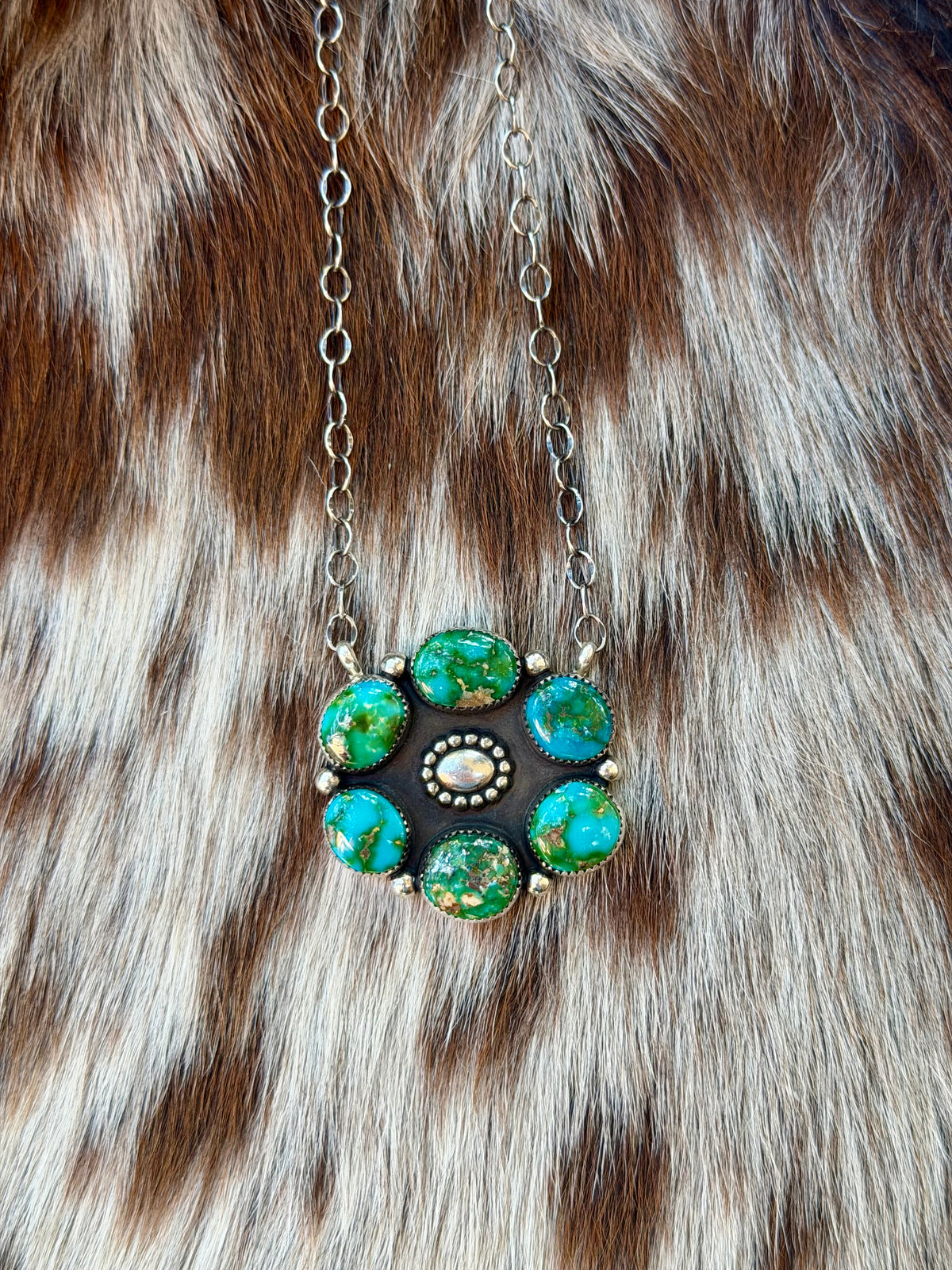 Iris Cluster Necklace