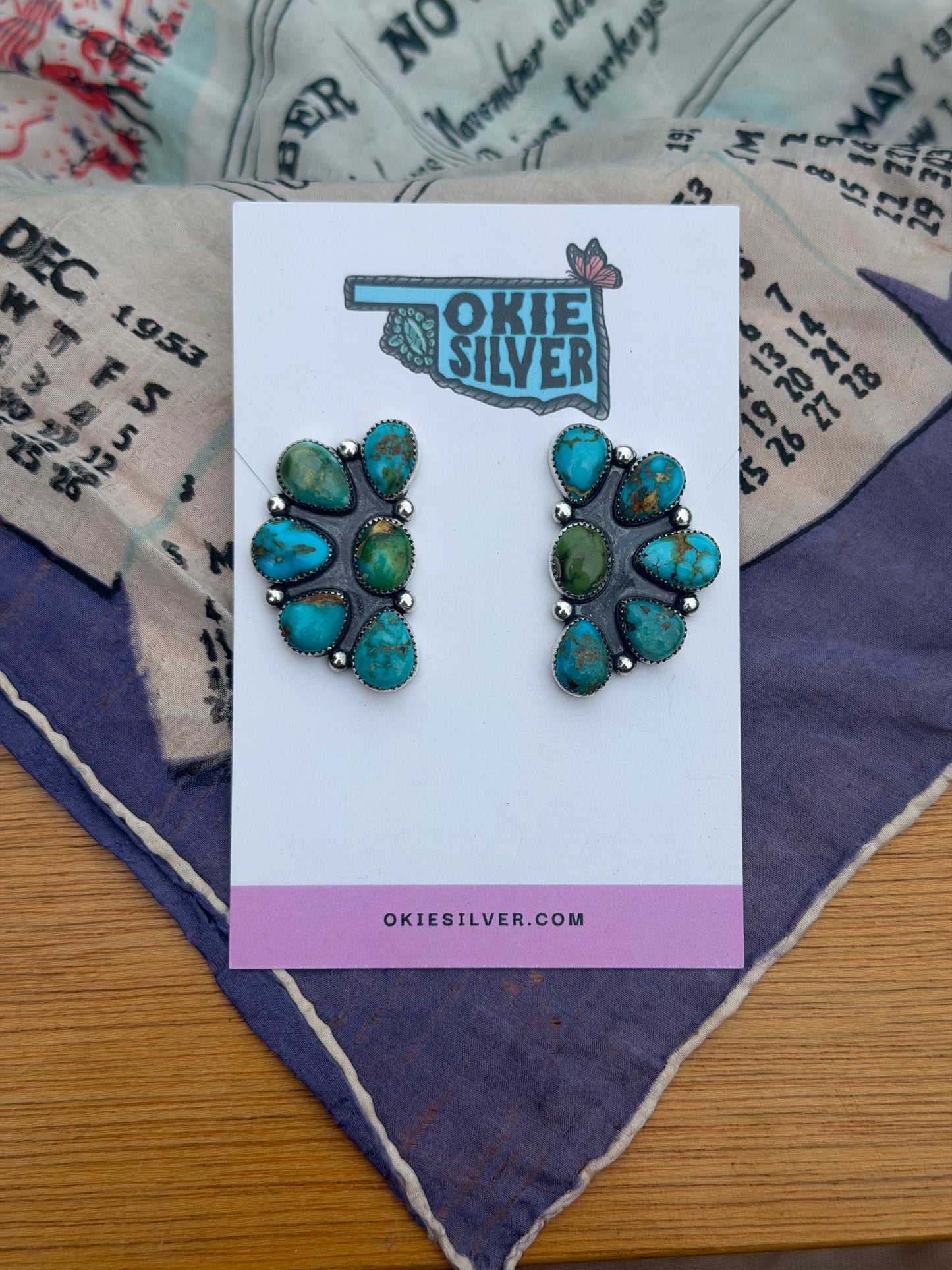 Mayabelle half cluster studs