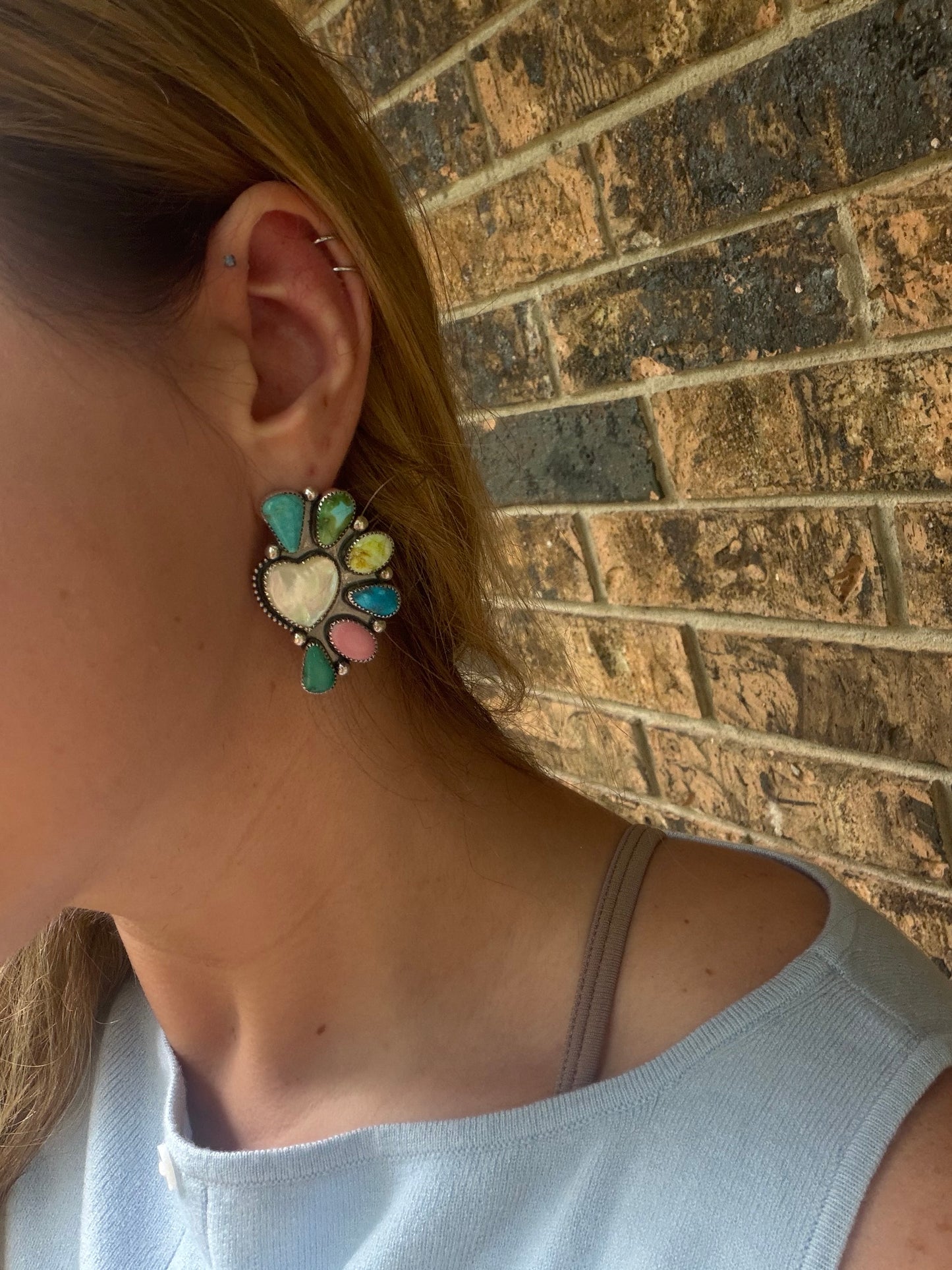 Heart of gold studs