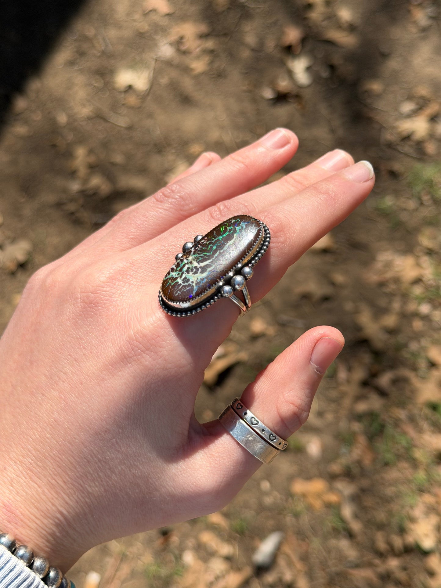 Rainbow eternity ring