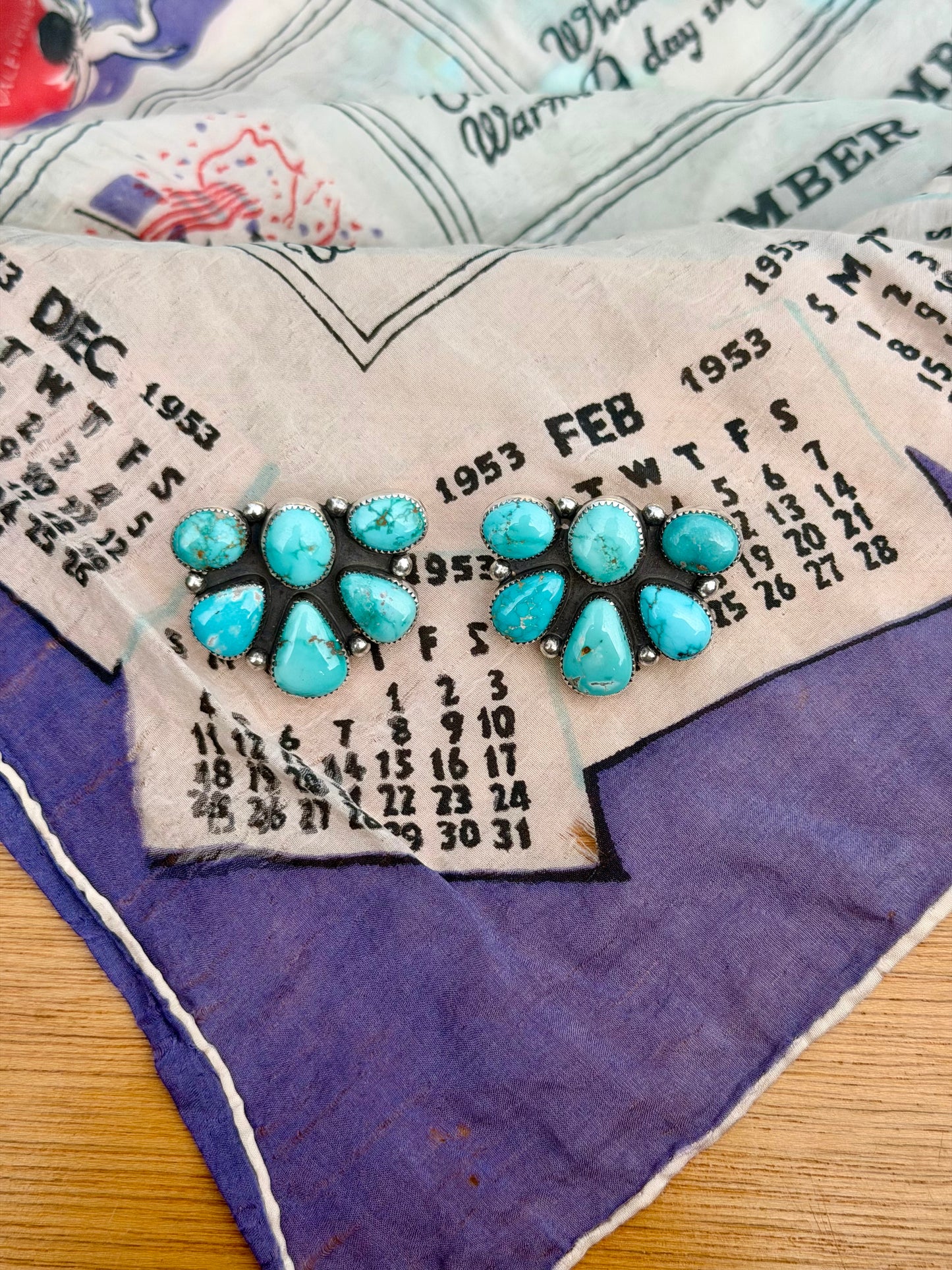 June cluster studs