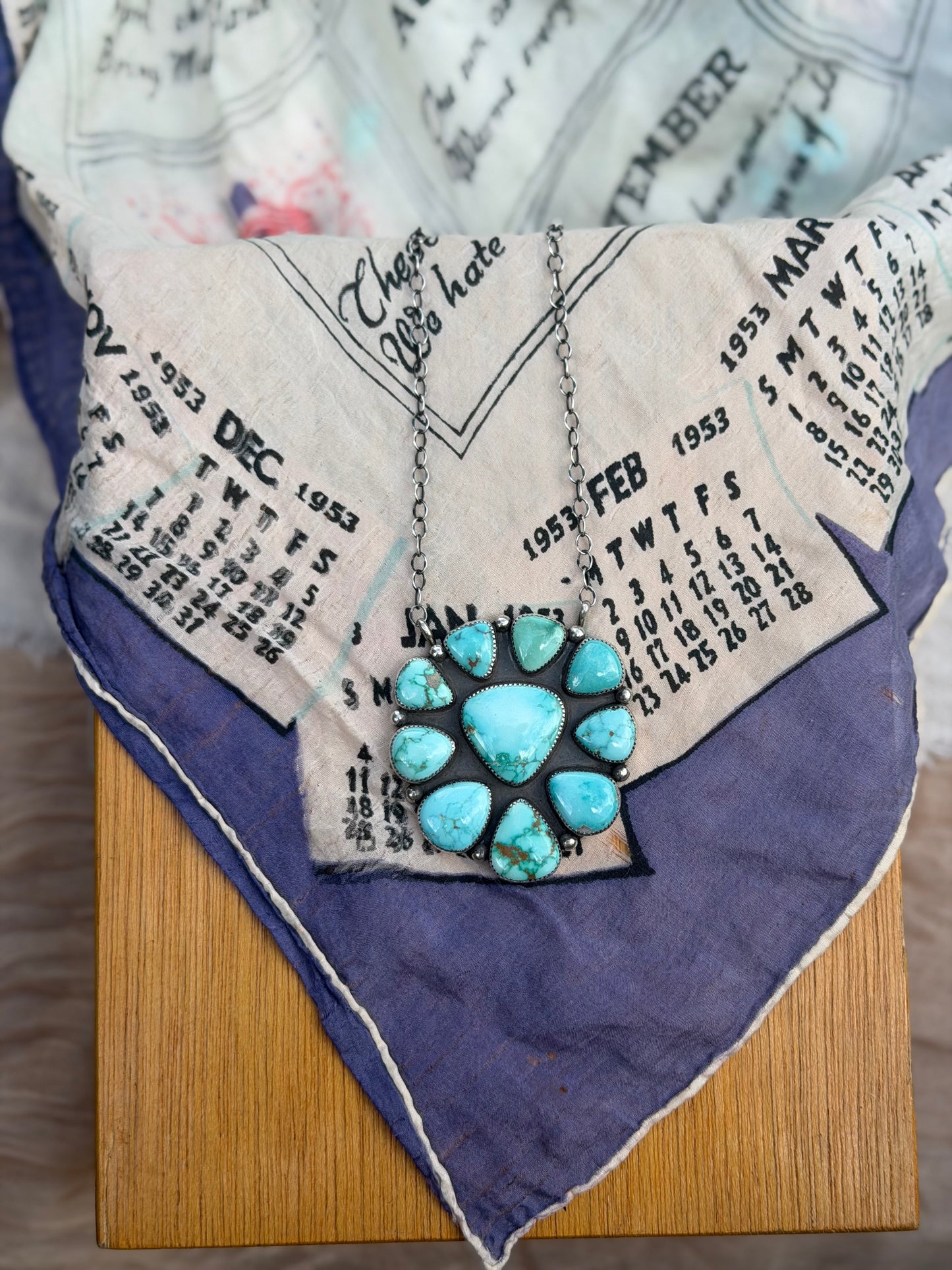 June full cluster necklace