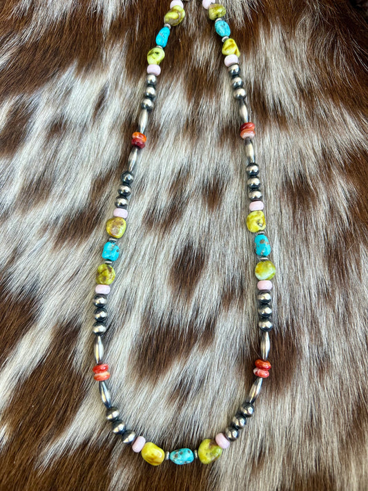White Water turquoise, palomino, and spiny oyster