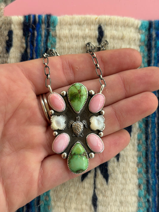 Marley cluster necklace
