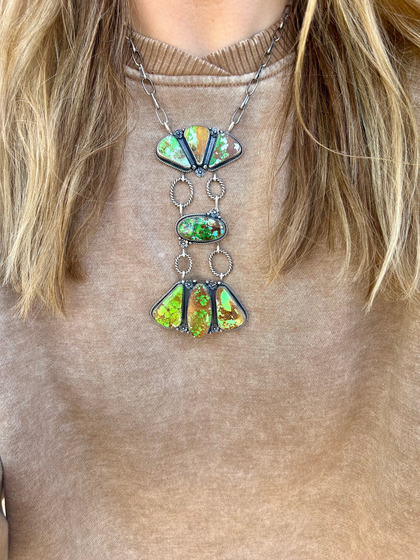 Manhattan green turquoise statement