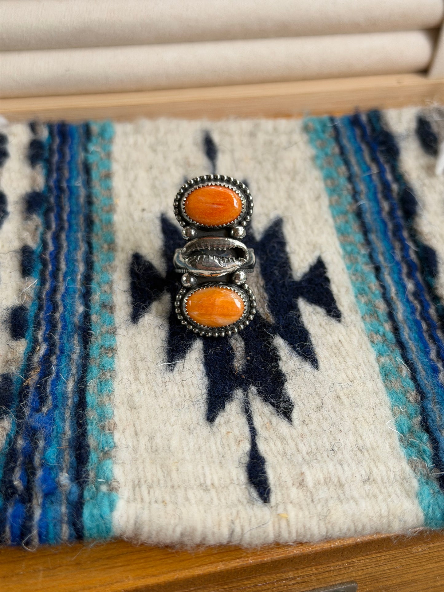 Cowrie stacker ring